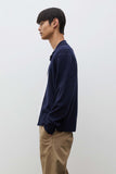 Aldrup Lambswool Cardigan - Dark Navy