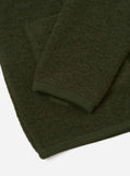 Cardigan - Olive Wool Fleece