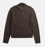 Anholt Merino Lambswool Polo - Heathland Brown