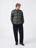 L/S Utility Shirt Washed Check - Olive