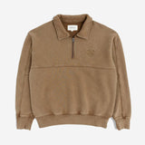 Green Man 1/4 Zip - Biscuit