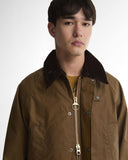 Oversized Bedale Waxed Jacket - Sand