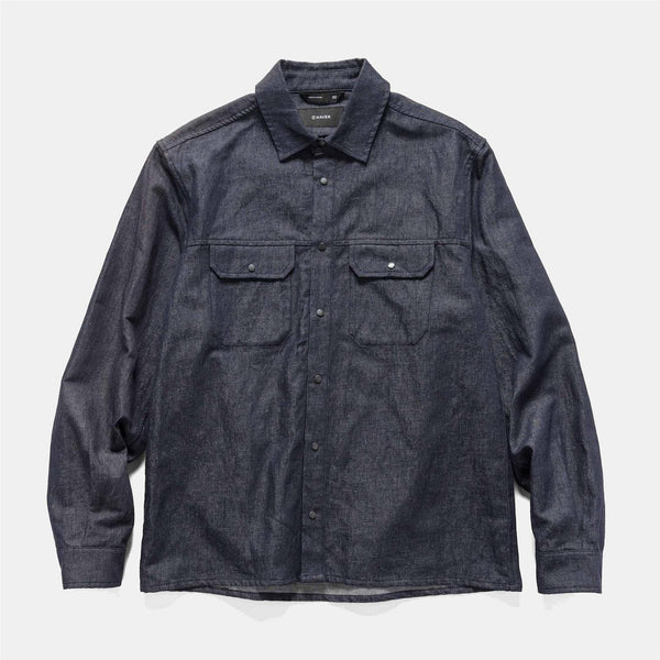 Travail Shirt Cotton Linen Denim - Indigo