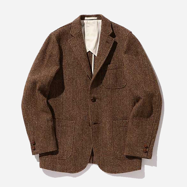 3B Jacket Harris Tweed - LT Brown