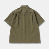 dry soft seersucker SS shirt - beige