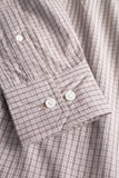 Ole Oversize Poplin Check Shirt - Walnut