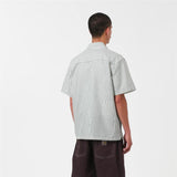 S/S Leavel Shirt - Leavel Stripe/Blue River/Wax