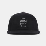 Flannel Classic Logohead 6 Panel Hat - Black
