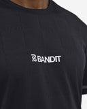 Cheque Jacquard Short Sleeve Tee - Black