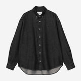 L/S Lucas Shirt - Black (stone washed)