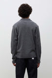 Anholt Merino Lambswool Polo - Grey Melange