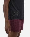 Cheque Jacquard Short Sleeve Tee - Black