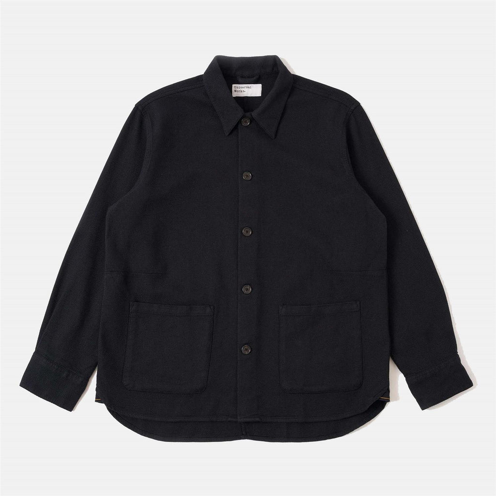 Kendal Cotton Travail Overshirt - Black