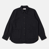 Kendal Cotton Travail Overshirt - Black
