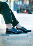 Double Face Crew Socks - Medium Grey