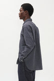 Espevik Check Oversized Shirt - Dark Navy
