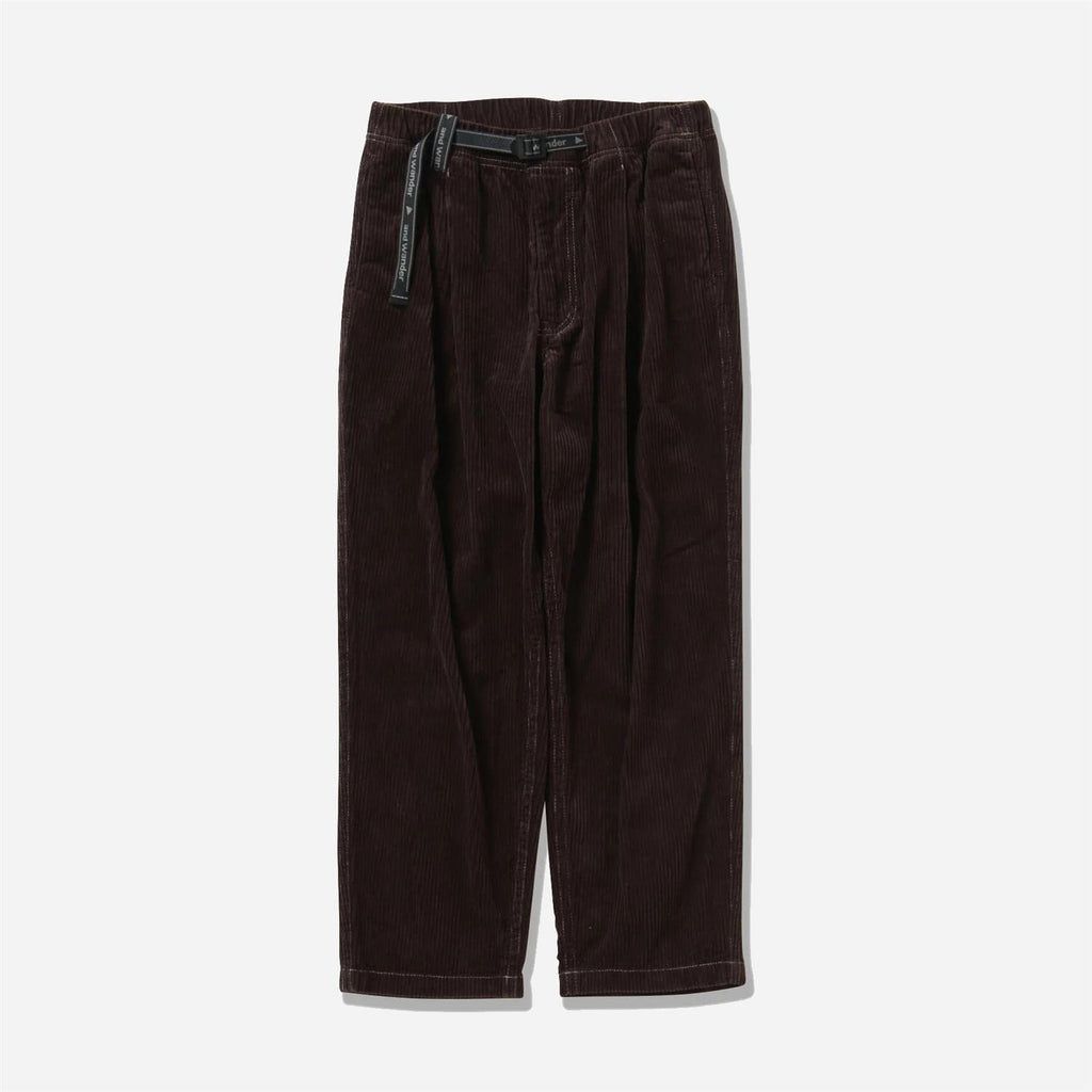 corduroy pants - dark brown