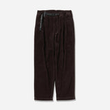 corduroy pants - dark brown