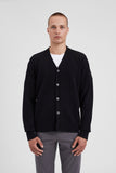 Norse Standard Merino Lambswool Cardigan - Black