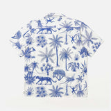 Jungle Toile Poplin Camp Shirt - White