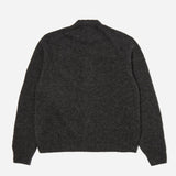 David Cardigan Alpaca Knit - Charcoal