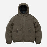 Washed Down Puffer Jacket - Olive Brown