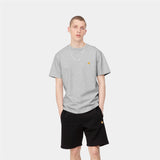 S/S Chase T-Shirt - Ash Heather/Gold