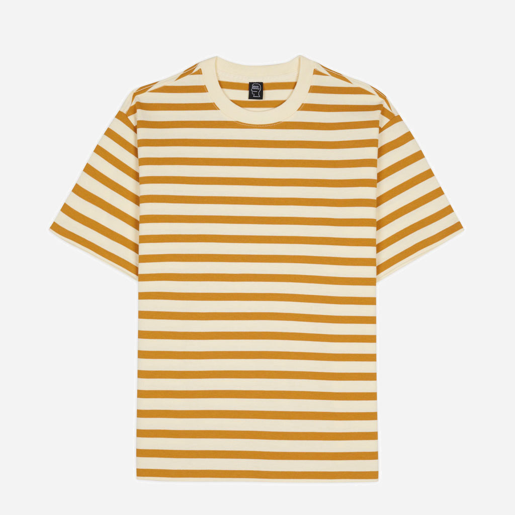 Organic SS Striped T-Shirt - Gold
