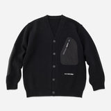 Shetland wool cardigan - black