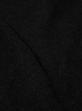 Zip Waistcoat - Black Wool Fleece