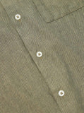 Square Pocket Shirt - Olive Brushed Twill