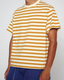 Organic SS Striped T-Shirt - Gold