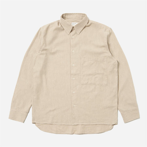 Square Pocket Shirt - Sand Brushed Twill