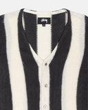 Stripe Brushed Cardigan - Natural