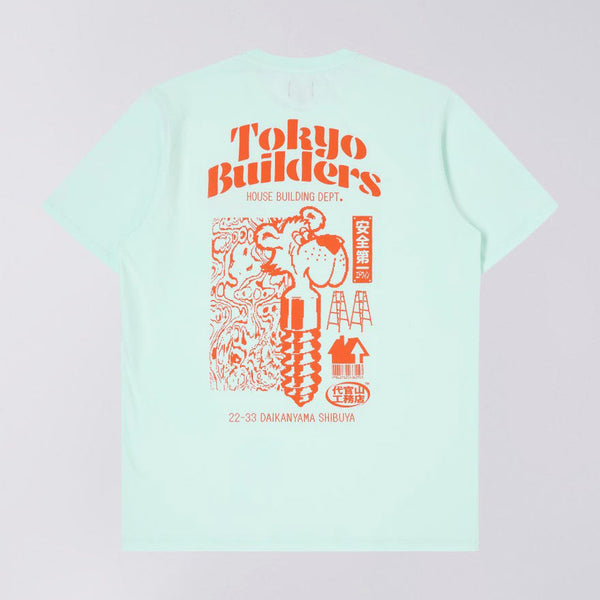 Tokyo Builder T-shirt - Bleached Aqua