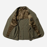 3B Box-Fit Jacket TR Plaid - Olive