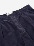 Pleated Track Pant - Navy Cord